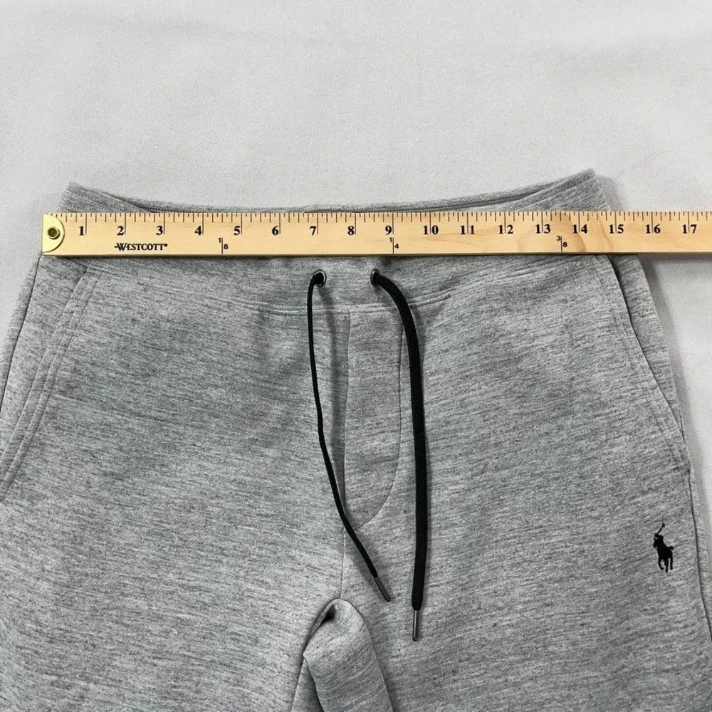 Polo Ralph Lauren‎ Double-Knit Pants Men Small Gray Drawstring Jogger